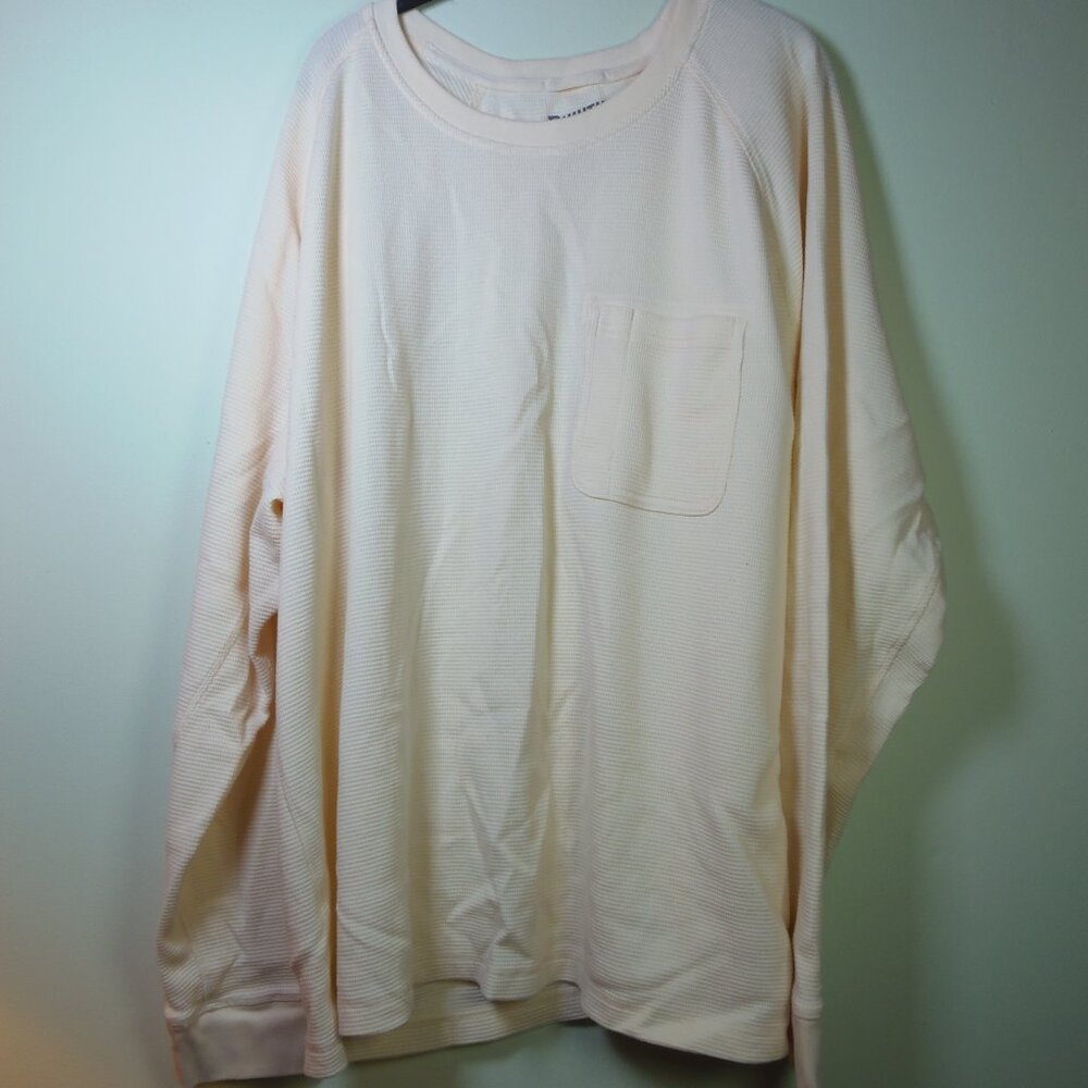Duluth Men s 3X Waffle Knit Base Layer Cream Color Top Outdoors Heritage Rugged